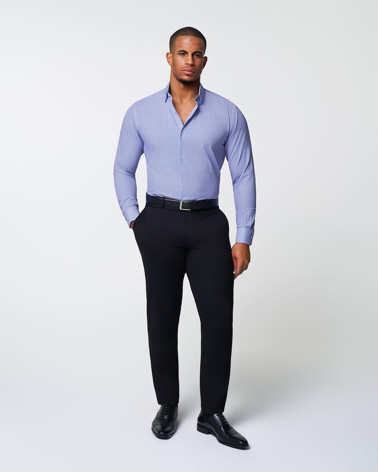 State & Liberty "The Phoenix" Purple Lattice Print