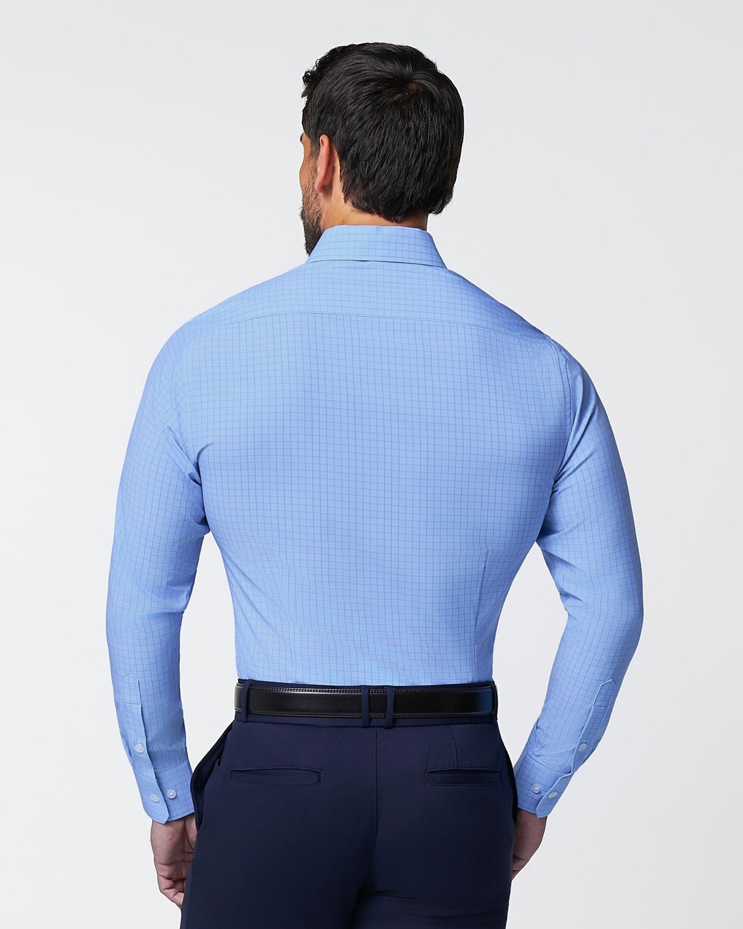 State & Liberty "The Reynolds" Powder Blue and Navy Windowpane
