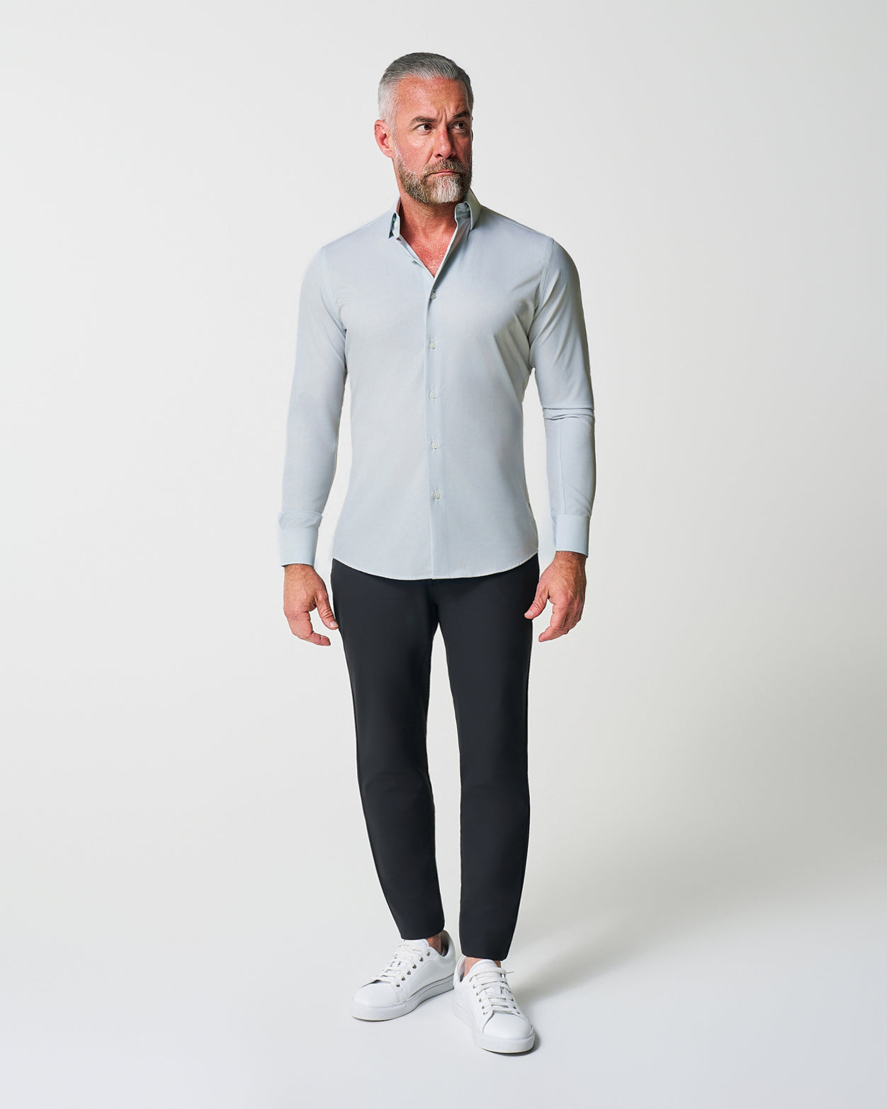 State & Liberty "The Robby" Grey & White Herringbone