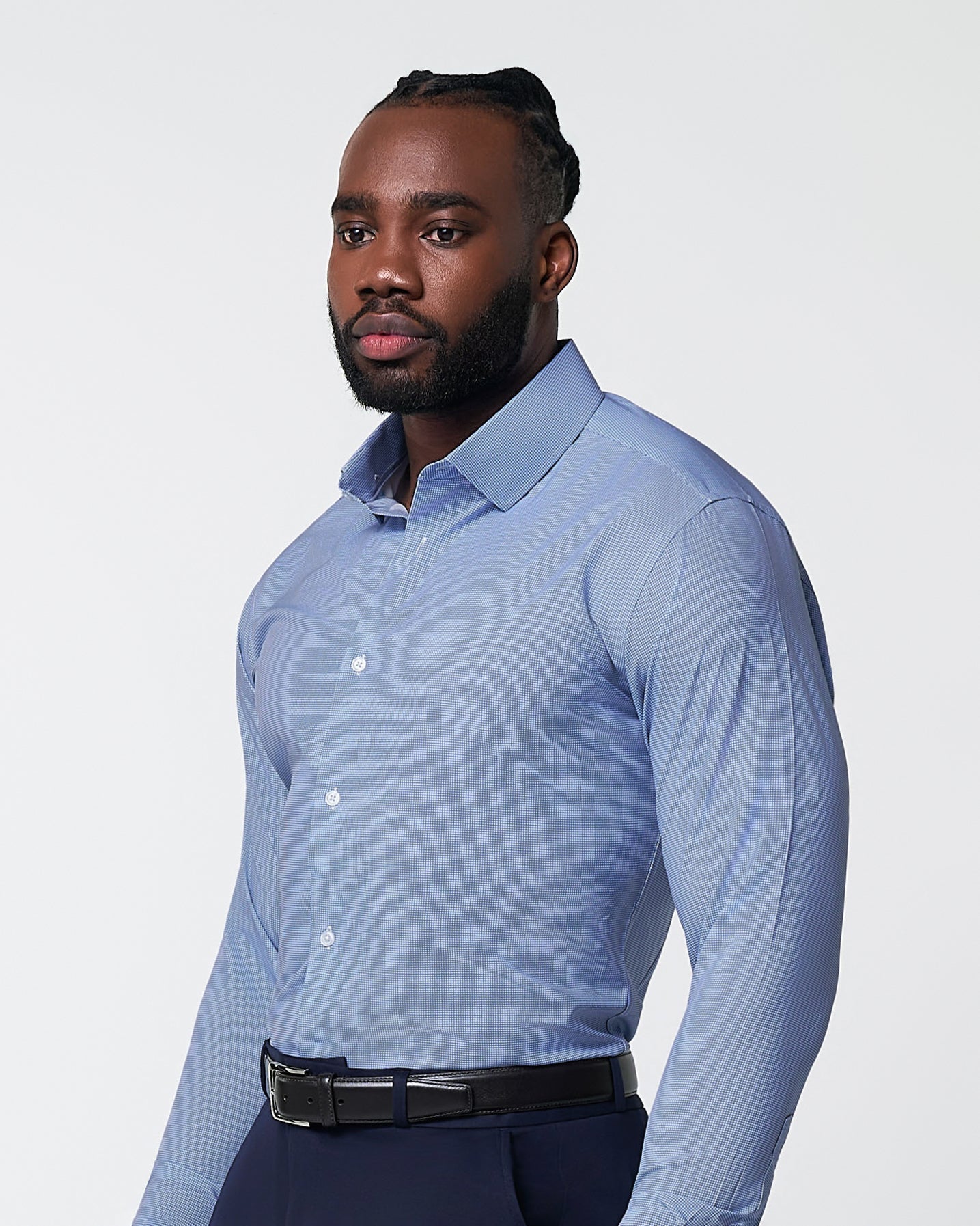 State & Liberty "The Rover" Blue Mini Windowpane