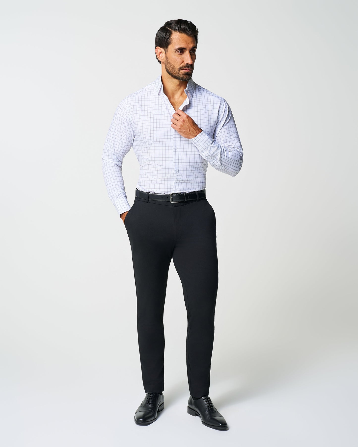 State & Liberty "The Scottie" Grey & White Windowpane