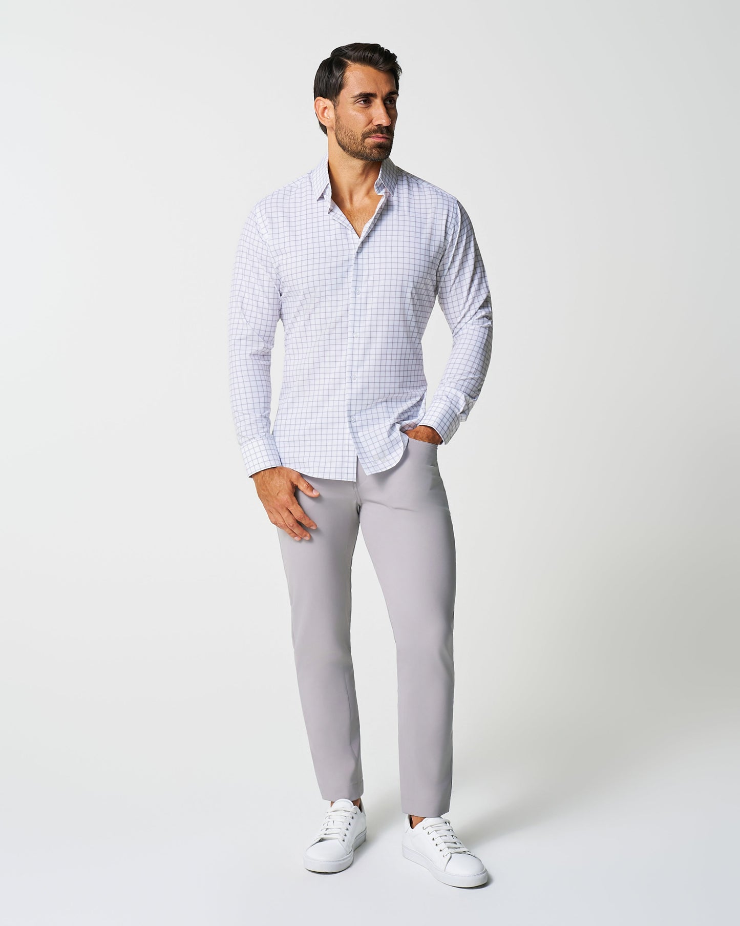 State & Liberty "The Scottie" Grey & White Windowpane