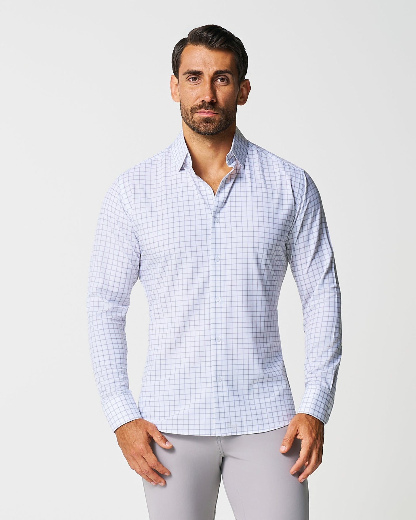 State & Liberty "The Scottie" Grey & White Windowpane