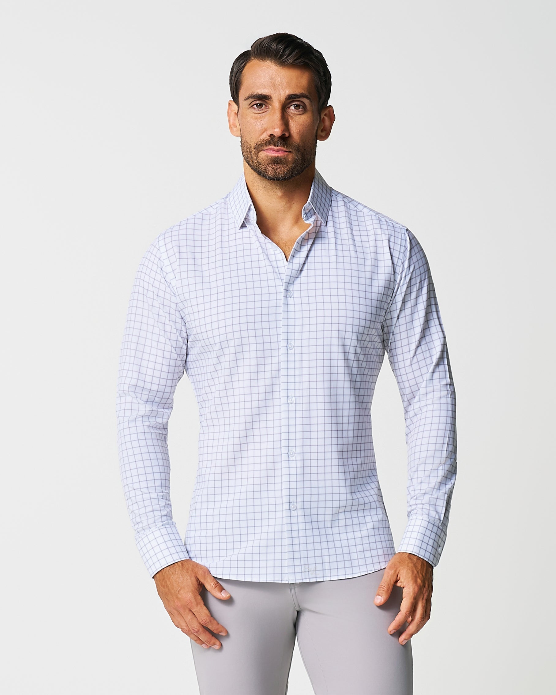 State & Liberty "The Scottie" Grey & White Windowpane