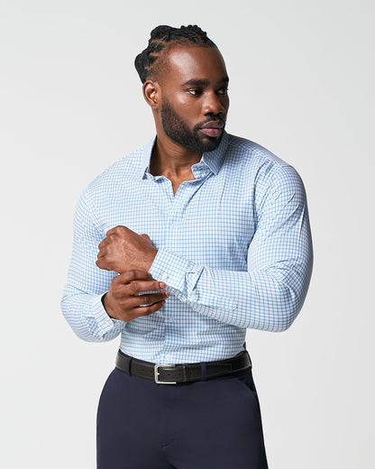State & Liberty "The Soho" Light Blue Windowpane