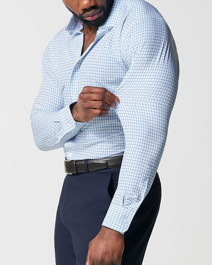 State & Liberty "The Soho" Light Blue Windowpane