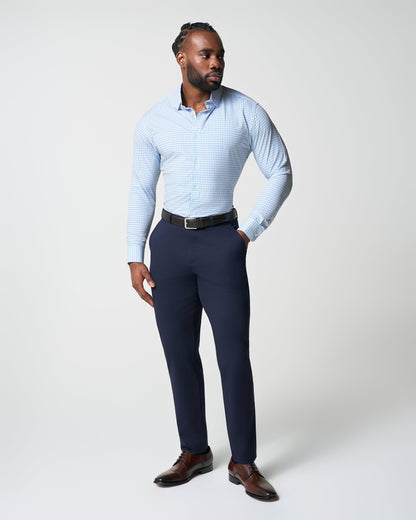 State & Liberty "The Soho" Light Blue Windowpane