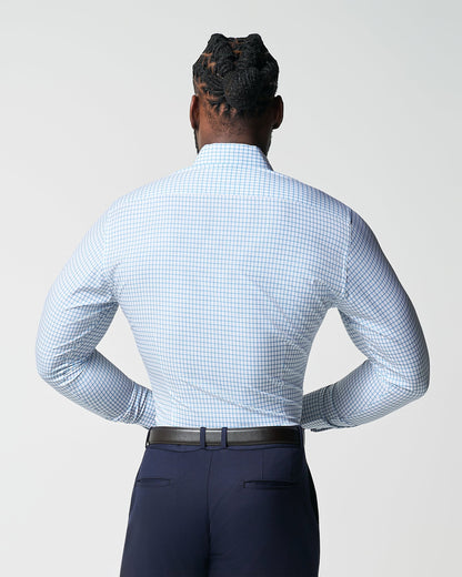 State & Liberty "The Soho" Light Blue Windowpane