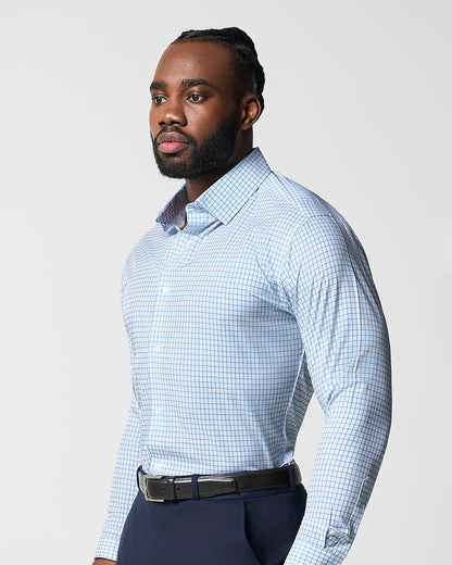 State & Liberty "The Soho" Light Blue Windowpane