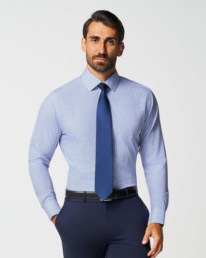 State & Liberty "The Weston" Light Blue, Pink & Black Plaid