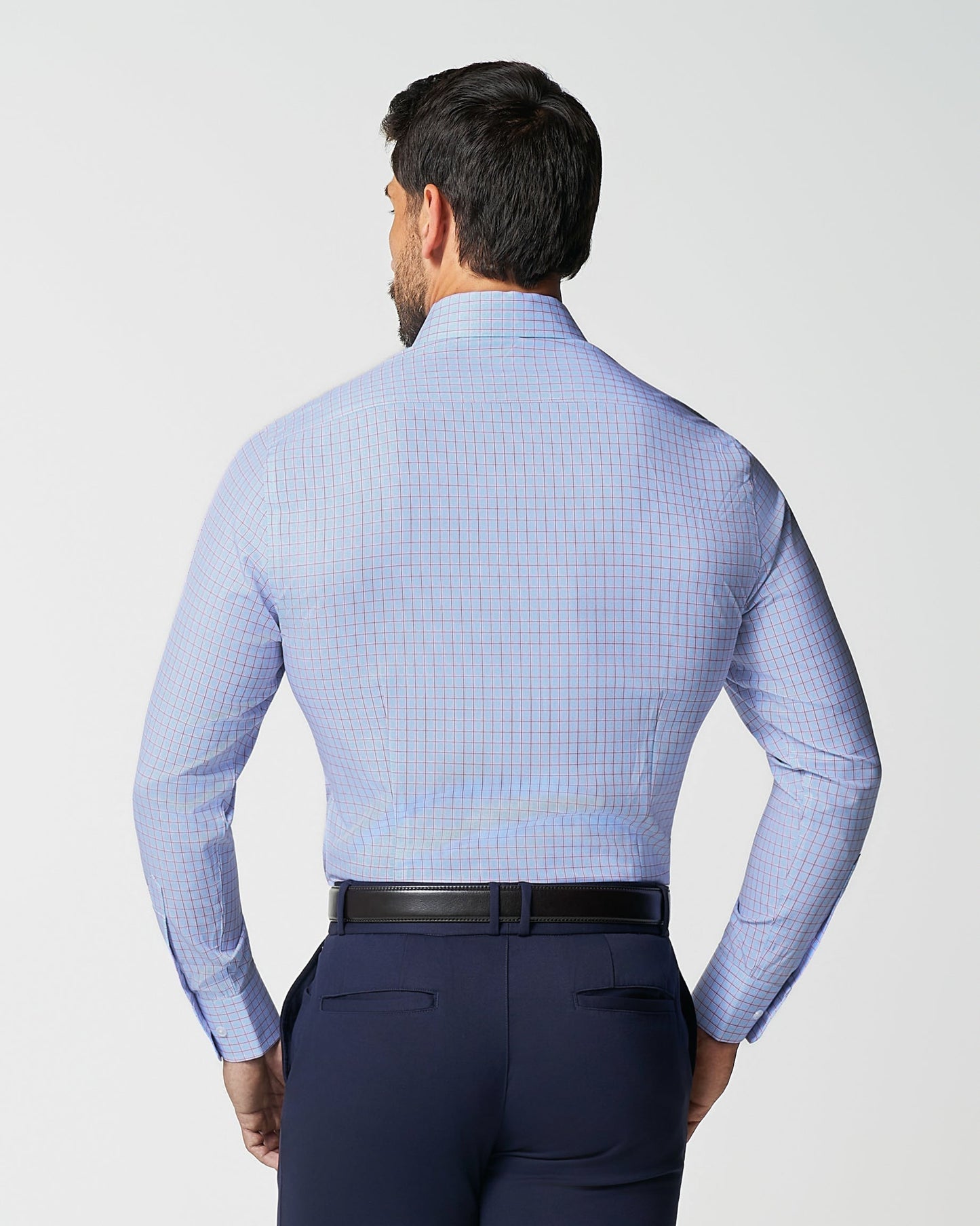 State & Liberty "The Weston" Light Blue, Pink & Black Plaid