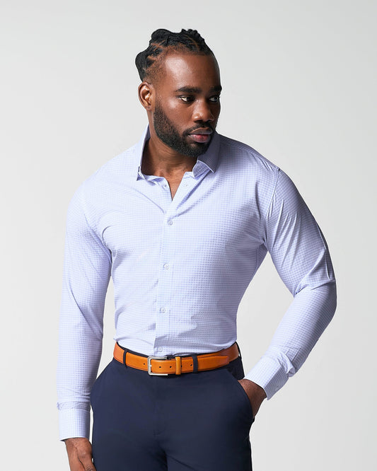 State & Liberty "The Xavier" Lavender with White Windowpane