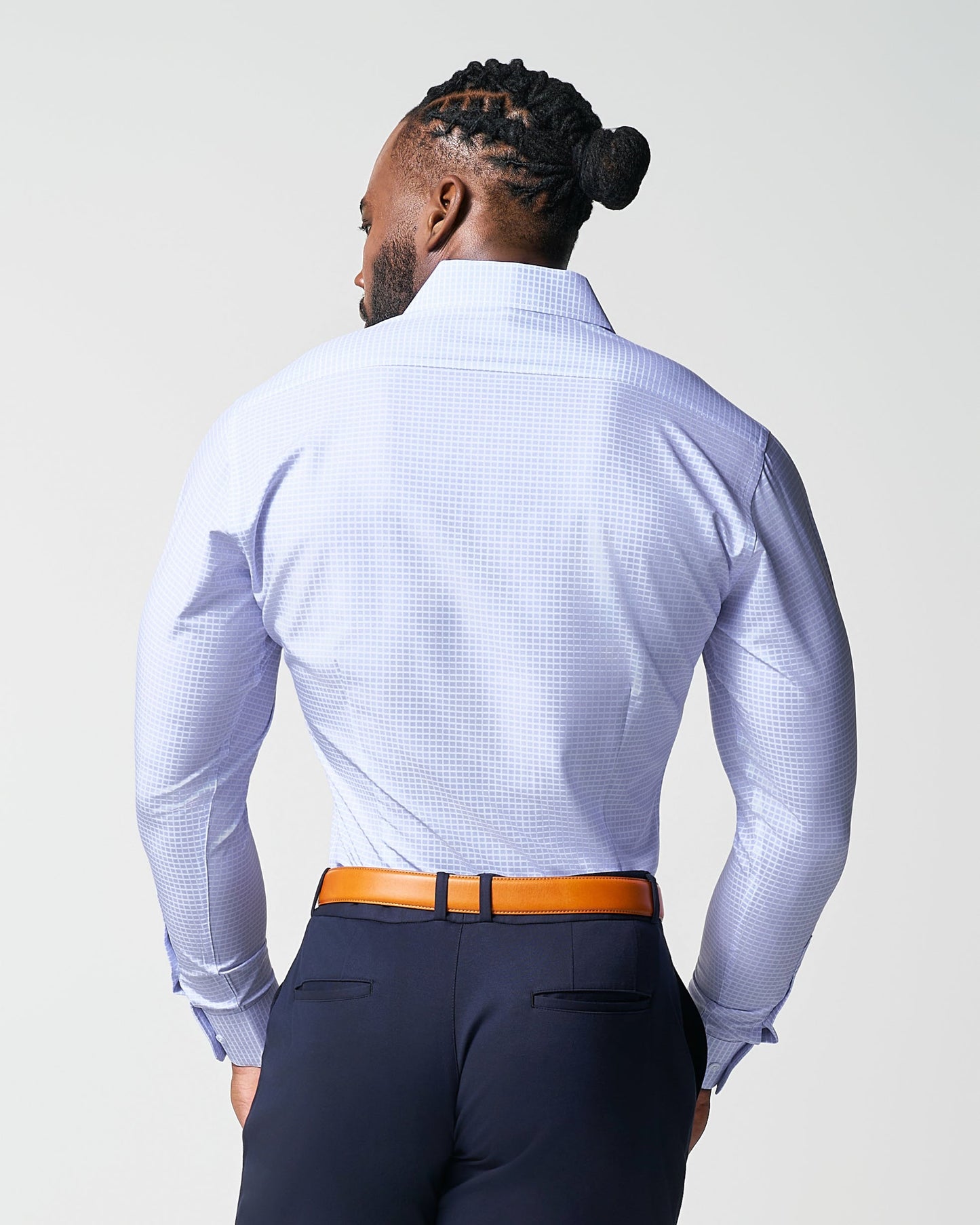 State & Liberty "The Xavier" Lavender with White Windowpane
